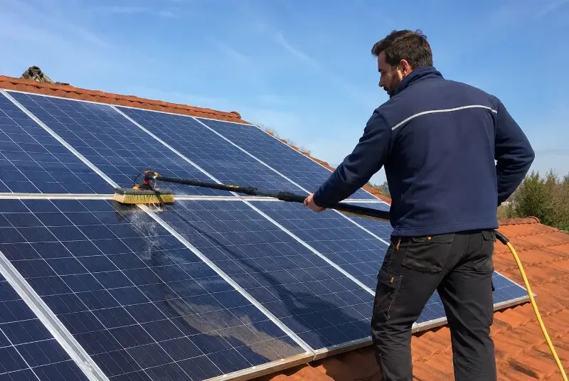 Nettoyage et entretien de panneaux solaires à Pau